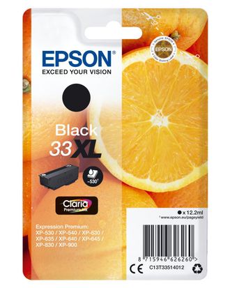 Epson Oranges Singlepack Black 33xl Claria Premium Ink