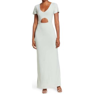 By Design Anjelina Slinky Cutout Maxi Dress in Sage at Nordstrom Rack, Size X-Small