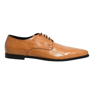 Dolce & Gabbana Derby Geklede Schoenen - Heren - Nette schoenen - Bruin - 44 EU - Leer - Schoenen