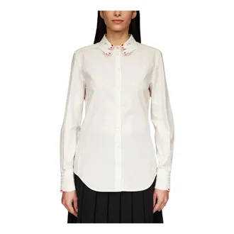 Vivetta Vivetta, Dames, Blouses & Shirts, Wit, Maat: 2XS Katoen