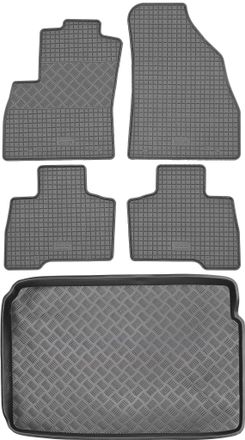 OEM Juego De Alfombrillas De Goma Para Citro&euml;n Nemo Kombi (2008-2017) + Alfombrilla Para El Maletero