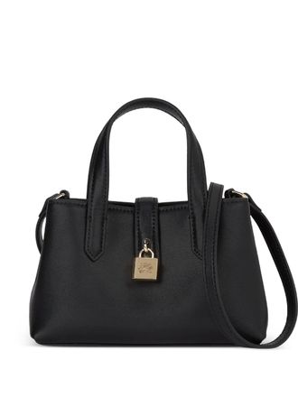 Karl Lagerfeld k/autograph padlock bag - women - Calf Leather - OS - Black