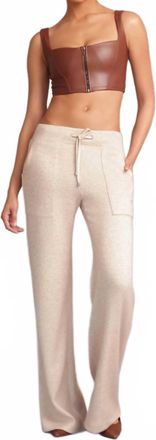 Heroine Sport Plush Lounge Pants In Oat