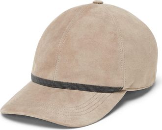 Brunello Cucinelli Baseball Cap with monili in Beige at Nordstrom, Size Medium