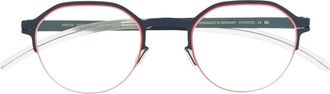 Mykita round-frame eyeglasses - unisex - stainless steel - 45 - Blue
