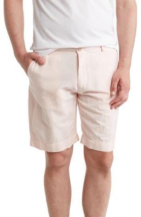 Faherty Malibu Linen & Cotton Chino Shorts in Summer Pink at Nordstrom Rack, Size 30