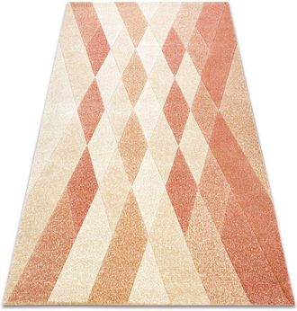RugsX Rugsx - Alfombra Feel 5674/17911 Diamantes Beige/terracota Orange 140x190 Cm