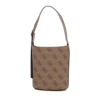 Guess Shoulder Bags, female, Beige, Size: ONE SIZE Meridian Bucket Bag