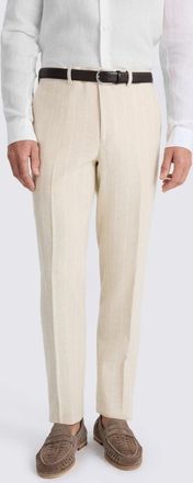 Moss Slim Fit Light Camel Stripe Trouser