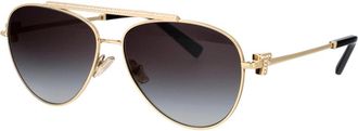 Tiffany & Co. Stijlvolle zonnebril met model 0Tf 3101B - Dames - Zonnebrillen - Geel - 59 MM - Accessoires