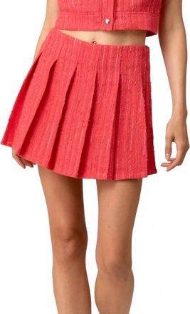 Line & Dot Womens Emmeline Mini Skirt In Watermelon