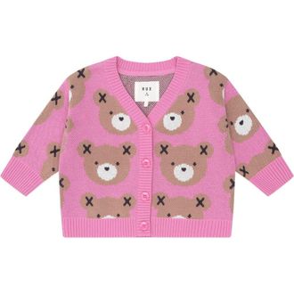 Huxbaby Classic Hux Cardi in Strawberry at Nordstrom, Size 6-12M Au