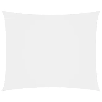 Berkfield Home Sunshade Sail Oxford Fabric Rectangular 6x8 m White