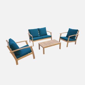 Sweeek Conjunto De Jard&iacute;n De Madera, 4 Plazas