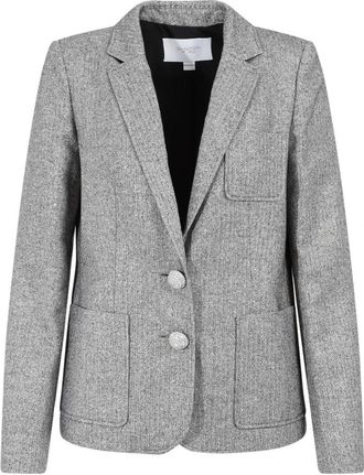 Giambattista Valli Cotton Jacket - Dames - Blazers - Grijs - M - Katoen - Jassen
