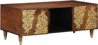 vidaXL Mesa De Caf&eacute; Marr&oacute;n Miel 100 X 54 X 40 Cm Vidaxl