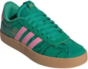 adidas VL Court 3.0 Sneaker in Court Green/Bliss Pink/Gold at Nordstrom Rack, Size 10.5