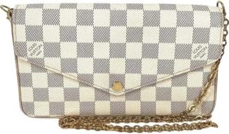 Louis Vuitton Pre-owned Chain Shoulder Wallet - Dames - Vintage Schoudertas - Wit - ONE Size - Vintage