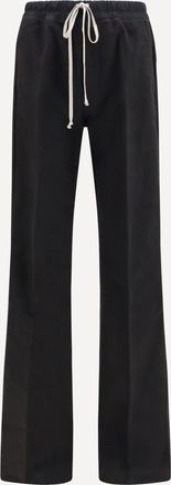 Rick Owens Pantaloni Dietrich con coulisse in twill spazzolato Man 48