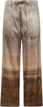 Pierre-Louis Mascia Adastrgum Wide Broeken - Dames - Wijde Broeken - Beige - XS - Broeken