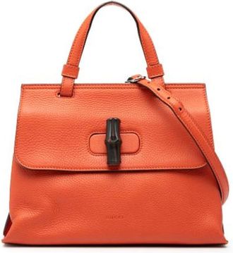 Gucci Pre-owned Handbags, female, Orange, Size: ONE SIZE Pre-owned Vintage Handbag