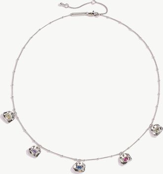 Classicharms Iris Silver Radiant Reverie Gemstone Necklace