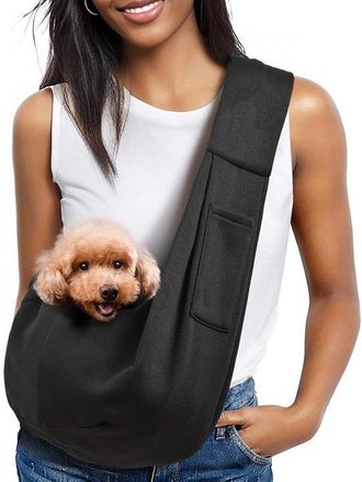 OEM Mochila Para Mascotas: Bolsillos Cl&aacute;sicos Y Correas Cl&aacute;sicas Para Los Hombros Apta Para Mascotas De 1,5 A 4,5 Kg (negra)