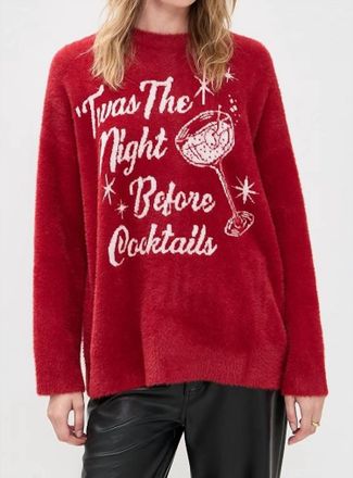Show me your Mumu Twas The Night Knit Sweater In Red