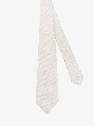 Kiton Silk Micro-Pattern Necktie - Beige