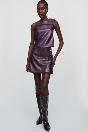 leather purple dress How to style a Faux leather