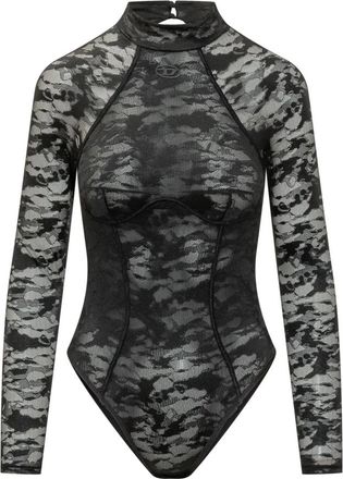 Diesel Vivian-Utlt UW Body - Dames - Bodies - Zwart - XS - Katoen - Tops