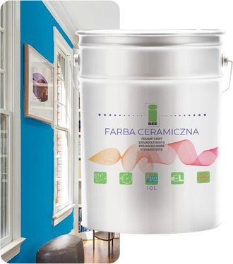 OEM Pintura Cer&aacute;mica Para Paredes, Lavable, Azul, 10 L, Resistente A Las Manchas