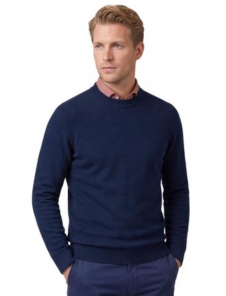 Blue industry trui Blue industry donkerblauw