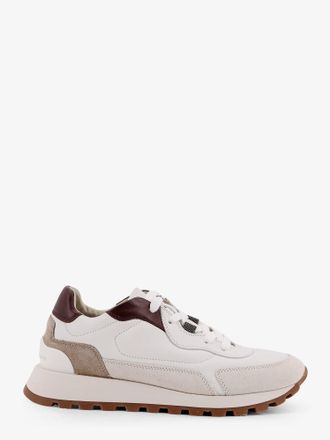 Brunello Cucinelli Sneakers low-top in pelle con dettaglio Monile - BRUNELLO CUCINELLI - gender_Woman