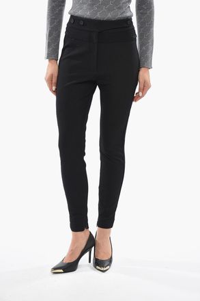 Stella McCartney Pantaloni MORGAN in Tessuto Stretch con Zip alla Caviglia Stella McCartney