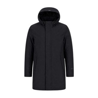 Herno Jassen, Heren, Zwart, 2Xl, Leer, Gore-Tex Parka