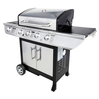 Somagic Barbacoa de gas con 4 quemadores 14kW + placa de cocci&oacute;n