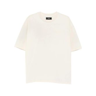 Amiri T-Shirts, male, White, Size: 2XL Bandana Patch Oversized Tee