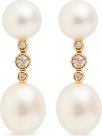 Ragbag pearl-embellished earrings - women - Gold Plated Metal - One Size