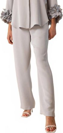 Catherine Regehr Classic Pull-On Pant In Silver Blue