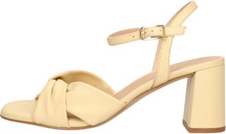 Unisa Medway Sandalen - Dames - Sandalen met hakken - Beige - 39 EU - Leer - Schoenen