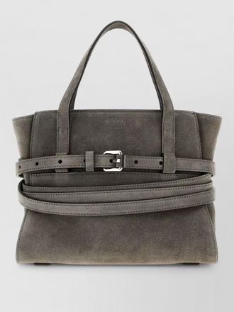 Moschino suede tote bag