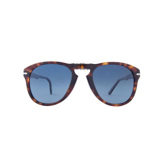 Persol Polarized Blue Gradient Pilot Folding Mens Sunglasses PO0714 24S3 54