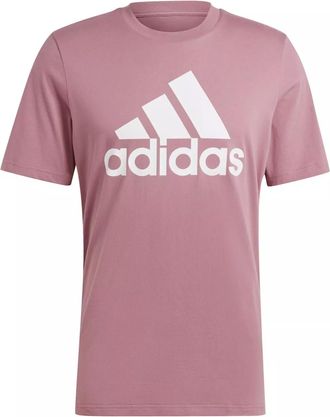 adidas Essentials Single Big Logo T-Shirt Asia Sizing Pink IX0137