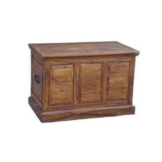 Jaipur Furniture Ganga Panel Box Small - Sheesham Wood - L50 x W90 x H60 cm - Honey Dark Finish in Brown