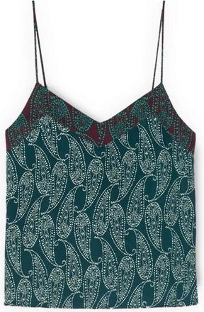 Motivi Tops, Dames, Groen, M, Satijn, Sleeveless Tops