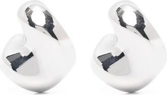 Maria Black Saddle medium oorbellen - Zilver