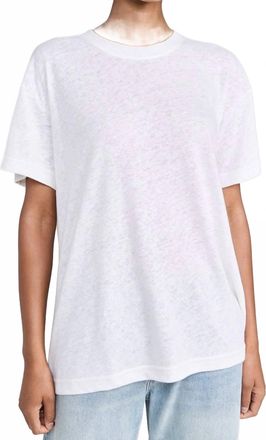 perfectwhitetee Faith Boxy Crew Tee In Natural White