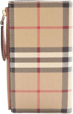 Burberry Portafoglio Bifold Pre-owned in pelle e PVC - - Pre-owned - Donna - Beige - ONE SIZE
