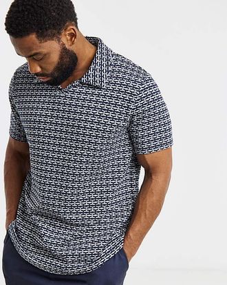 Jack & Jones Jack & Jones Eli Jacquard Knit Polo